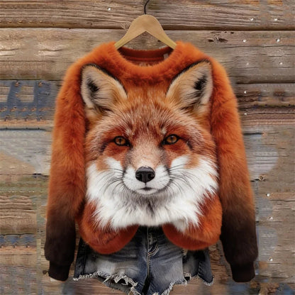 Cardydony Forest Fox Inspired Cozy Plush Sweatshirt