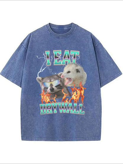 Cardydony I Eat Drywall Washed T-shirt