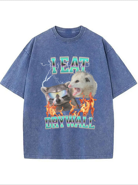 Cardydony I Eat Drywall Washed T-shirt