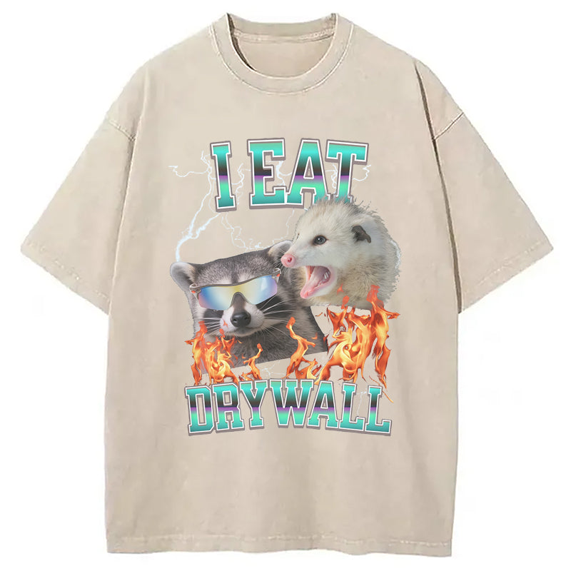 Cardydony I Eat Drywall Washed T-shirt