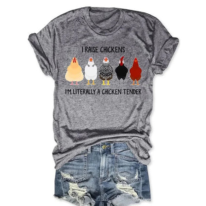 Cardydony I Raise Chickens I'm Literally A Chicken Tender T-shirt