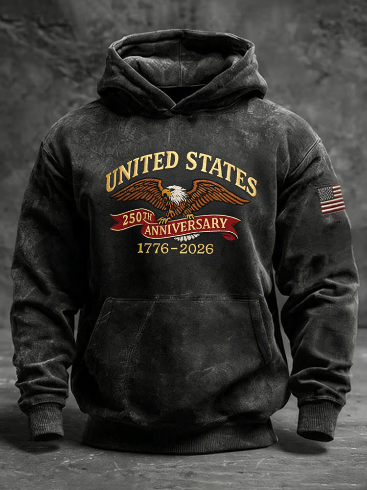 Cardydony Retro 250th Anniversary Printed Hoodie