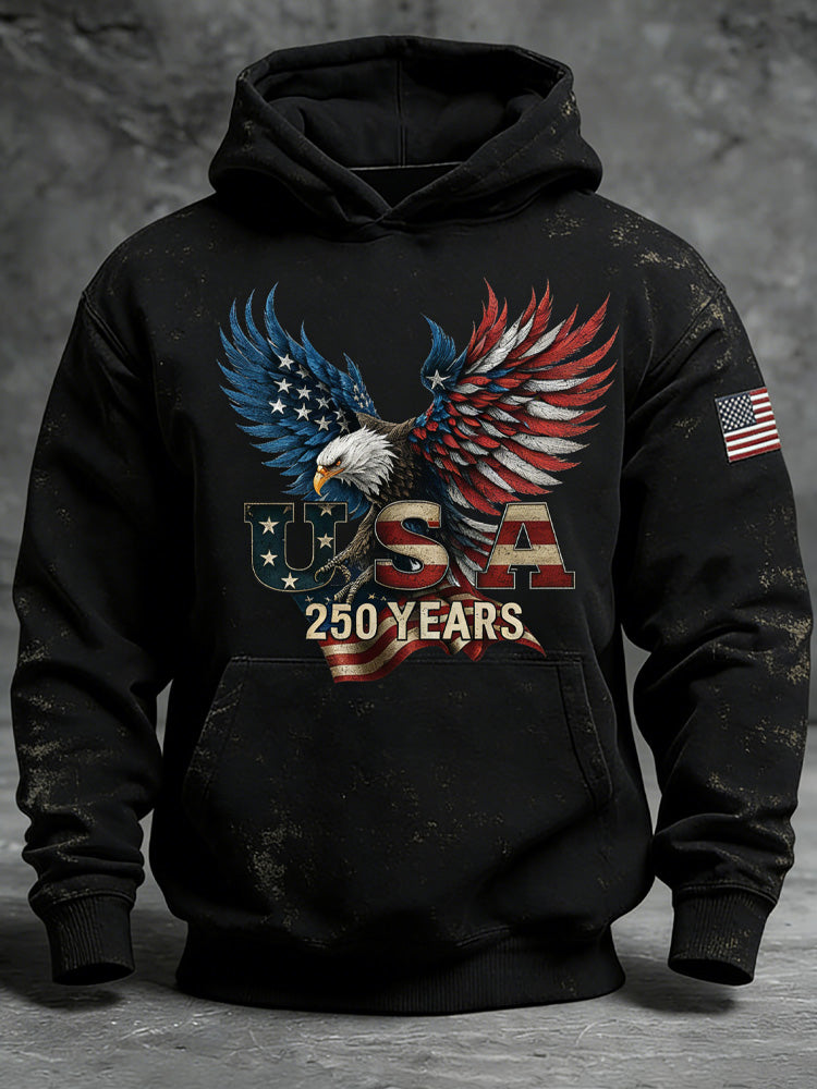 Cardydony Retro 250th Anniversary Printed Hoodie