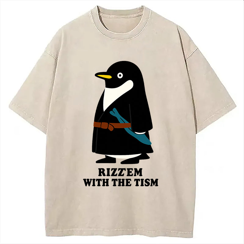 Cardydony Rizz'em With The Tism Washed T-shirt
