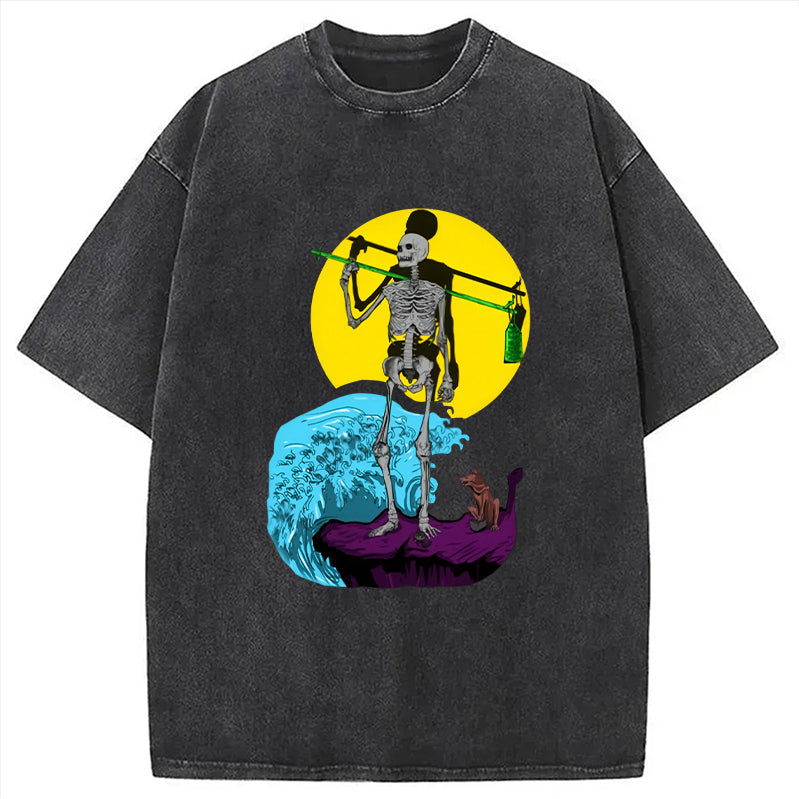 Cardydony The Fool Tarot Washed T-shirt