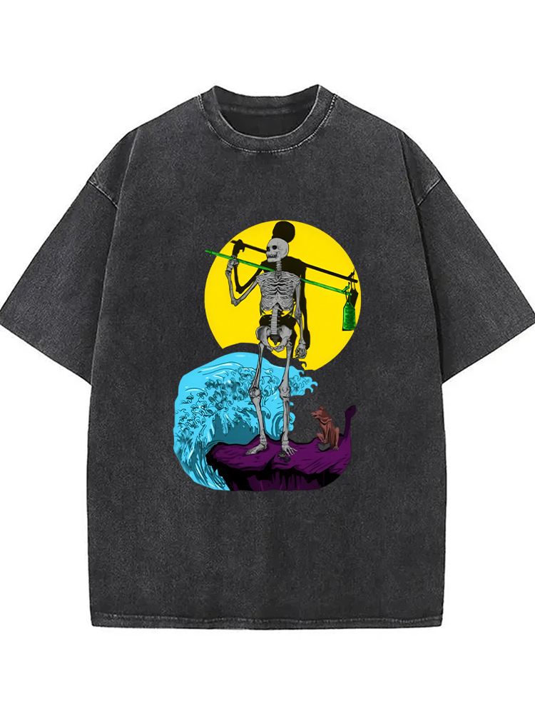 Cardydony The Fool Tarot Washed T-shirt