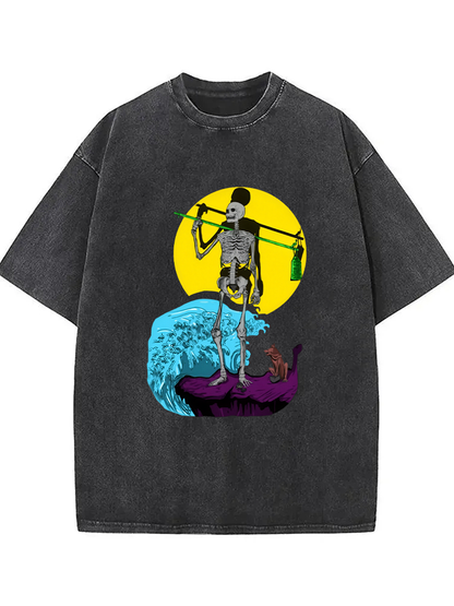 Cardydony The Fool Tarot Washed T-shirt
