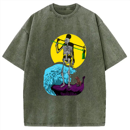 Cardydony The Fool Tarot Washed T-shirt