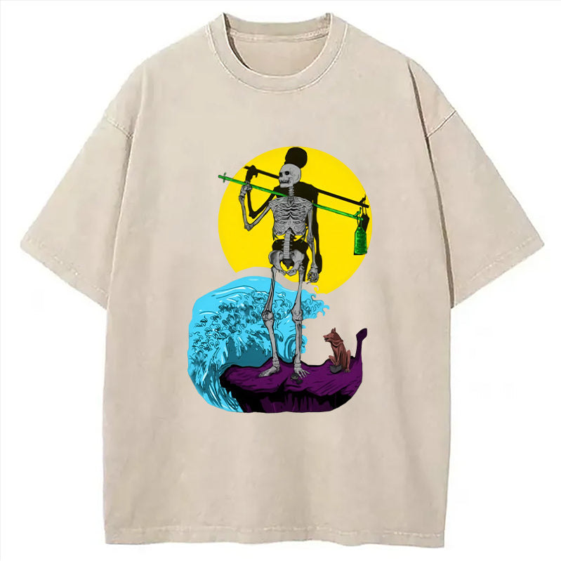 Cardydony The Fool Tarot Washed T-shirt