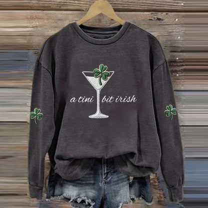 Cardydony Women's A Tini Bit Irish Sweatshirt