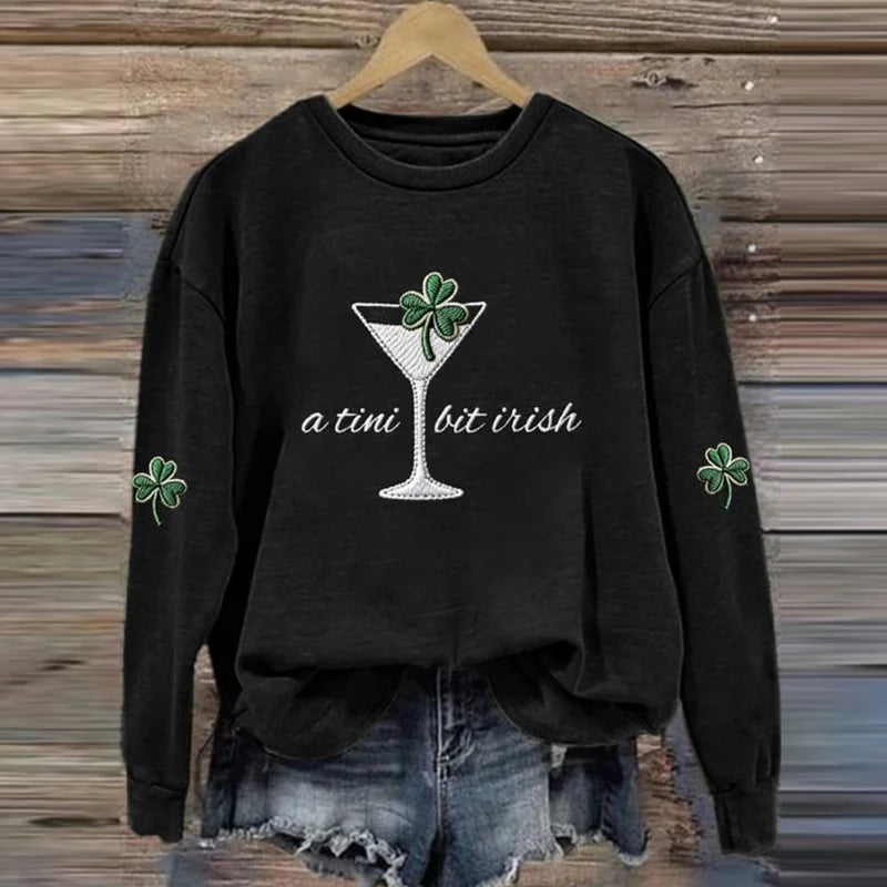 Cardydony Women's A Tini Bit Irish Sweatshirt