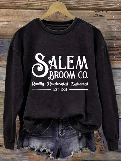 Cardydony Women's Salem Broom Co Quality Handcrafted Enchanted Est 1