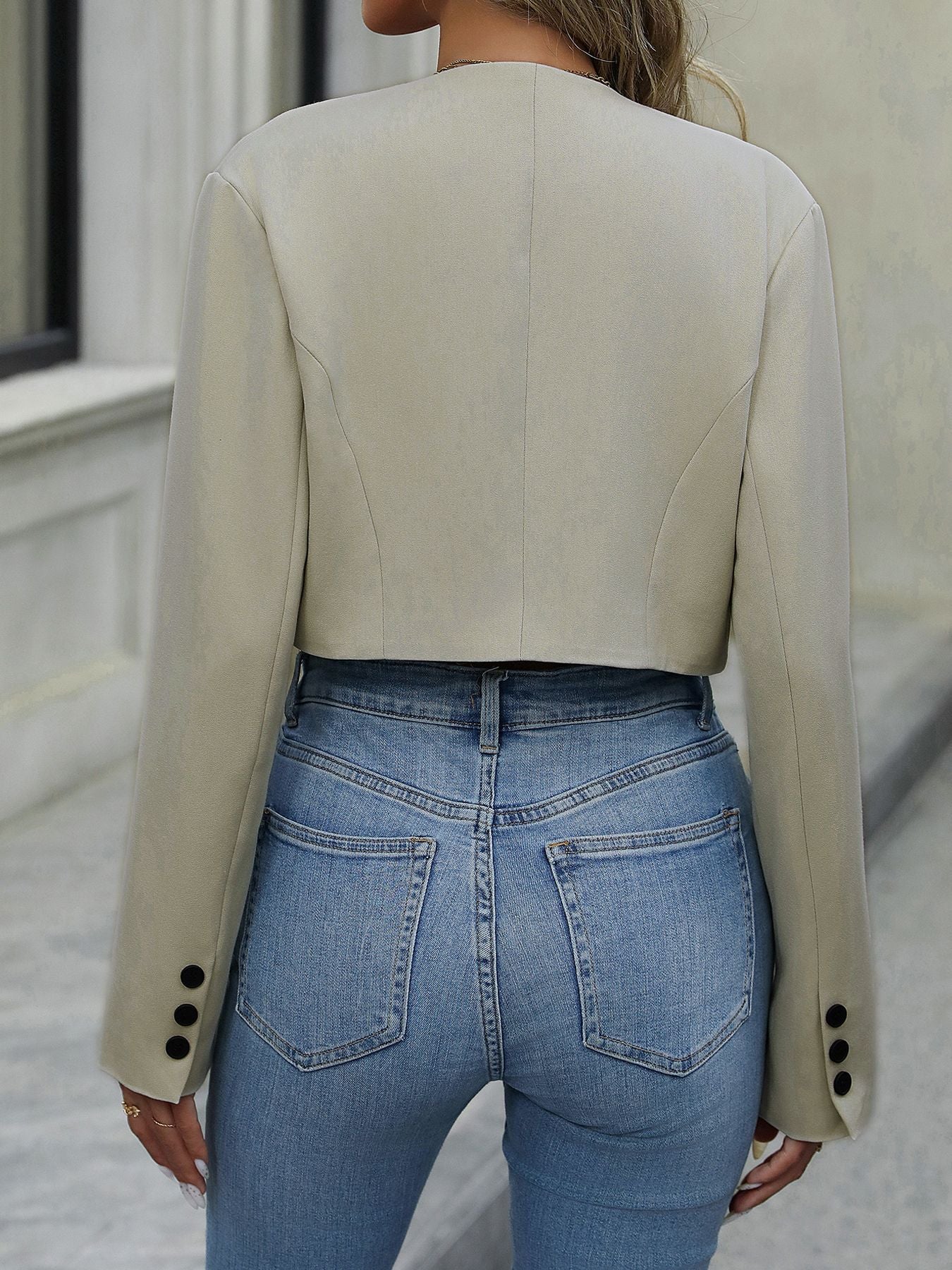 Cardydony Women's Chic Cropped Blazer - Your Perfect Spring Statement