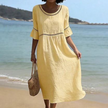 Cardydony Elegant Solid-color Women's Dress