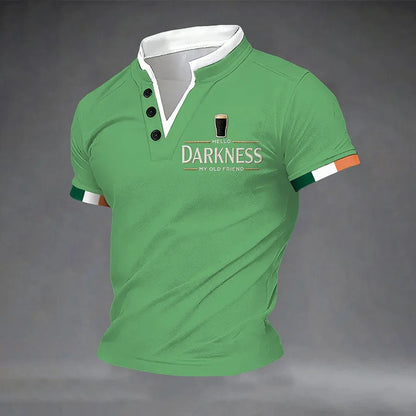 Cardydony Men's St. Patrick's Day Pattern Casual Shirt