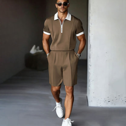Cardydony Men's Modern Easy Wear Two-piece Set