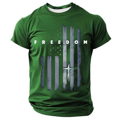 Cardydony Men's American Us Flag Print T Shirt