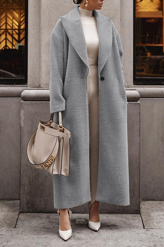 Cardydony Women's Long Teddy Lapel Thick Plush Warmth — Women's Winter Coat