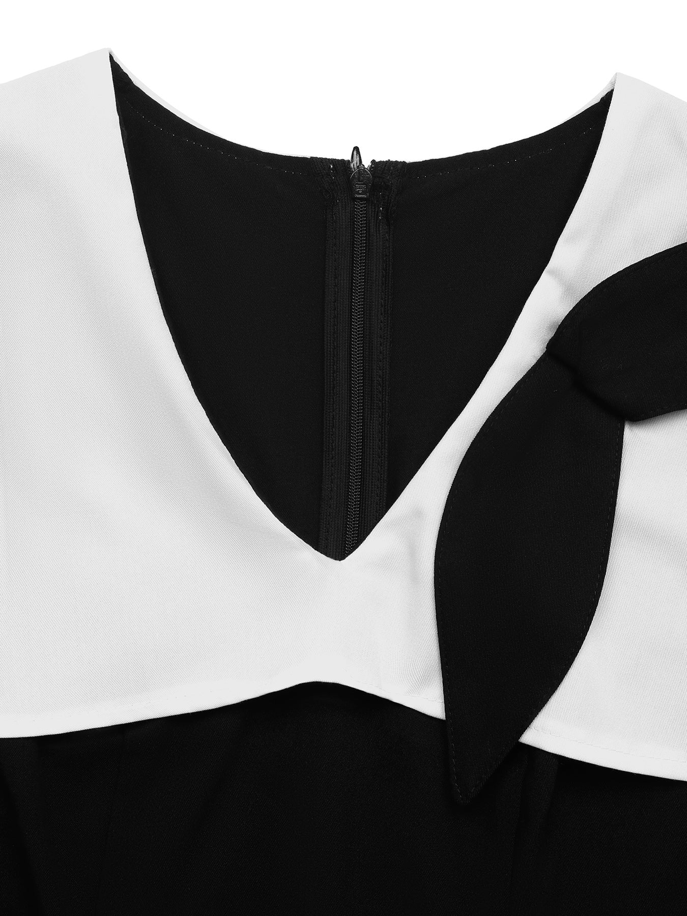 Cardydony Women's Elegant Black & White Co Ord Set – Cape Top & Wide Leg Trousers