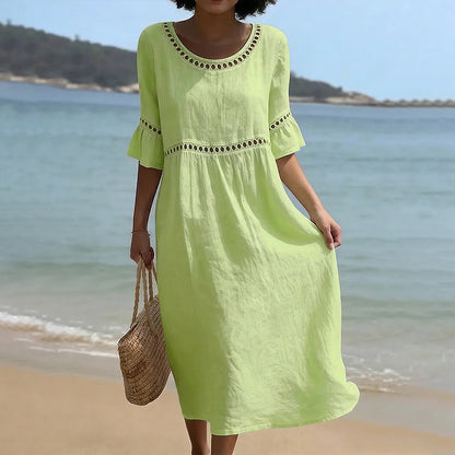 Cardydony Elegant Solid-color Women's Dress