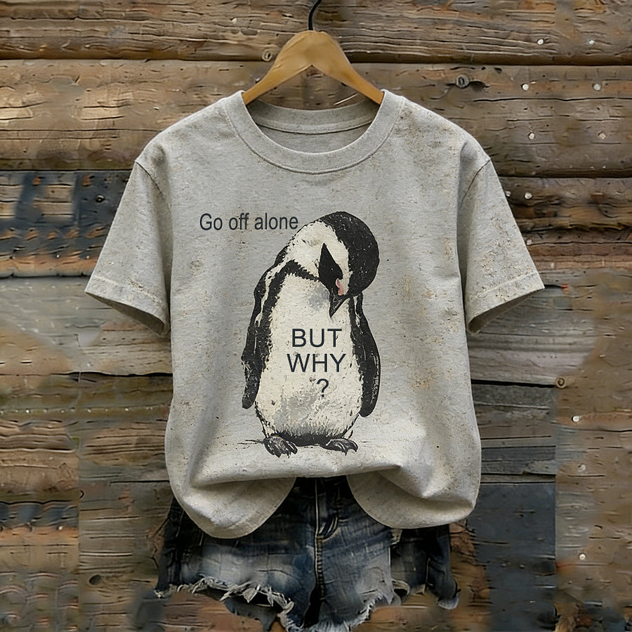 Cardydony Nihilist Penguin Go Alone T-shirt