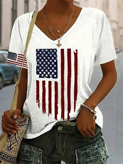 Cardydony Women's Retro America 250 Year Anniversary T Shirt