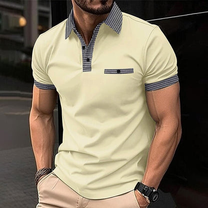 Cardydony Men's Solid Color Golf Sports Polo Shirt