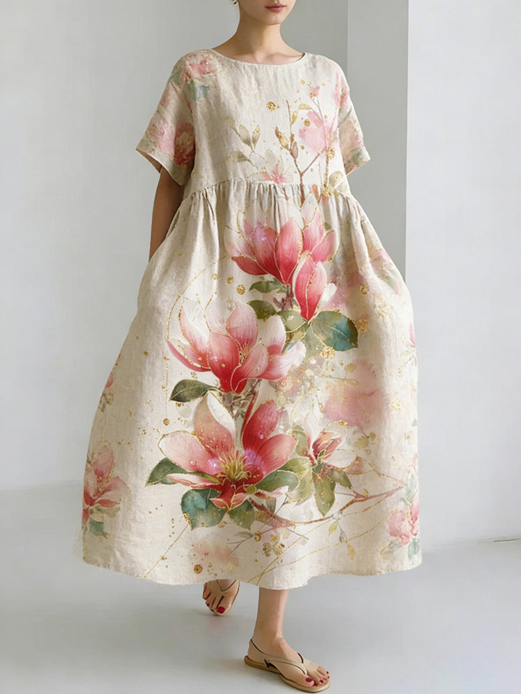 Cardydony Women's Floral Print Comfortable Dress