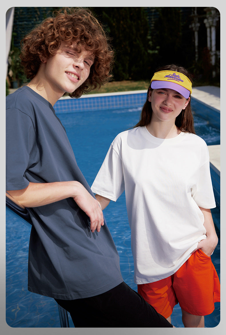 Cardydony Women's Moisture-Wicking Oversized Cotton T-Shirt – Unisex Heavyweight Streetwear