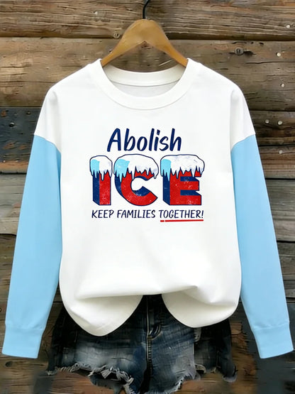 Cardydony Ice Out Inspiration Slogan Printed Long-sleeve T-shirt
