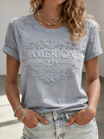 Cardydony Women's American Commemorative T-shirt