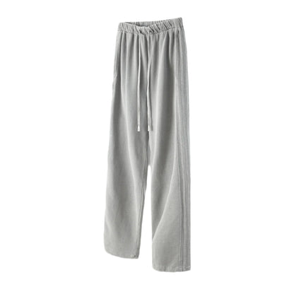 Cardydony Women's Vintage Wash Track Pants | Loose Straight Athletic Pants