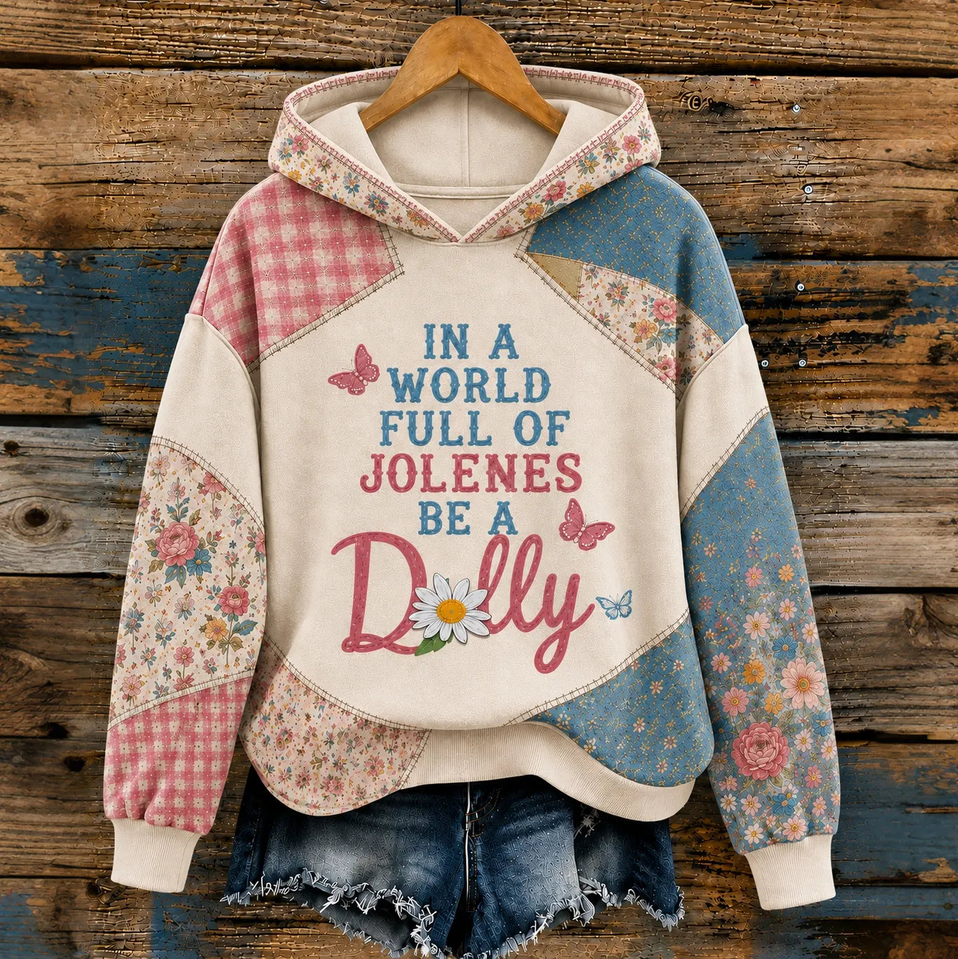 Cardydony Women's Vintage Queen Of Country Music Art Print Hoodie