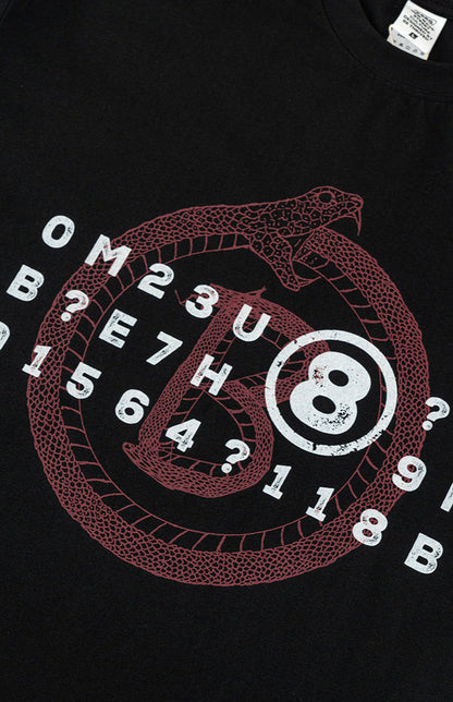 Cardydony Women's Ouroboros 8Ball Graphic Tee for Women | Oversized Soft Cotton Streetwear Top