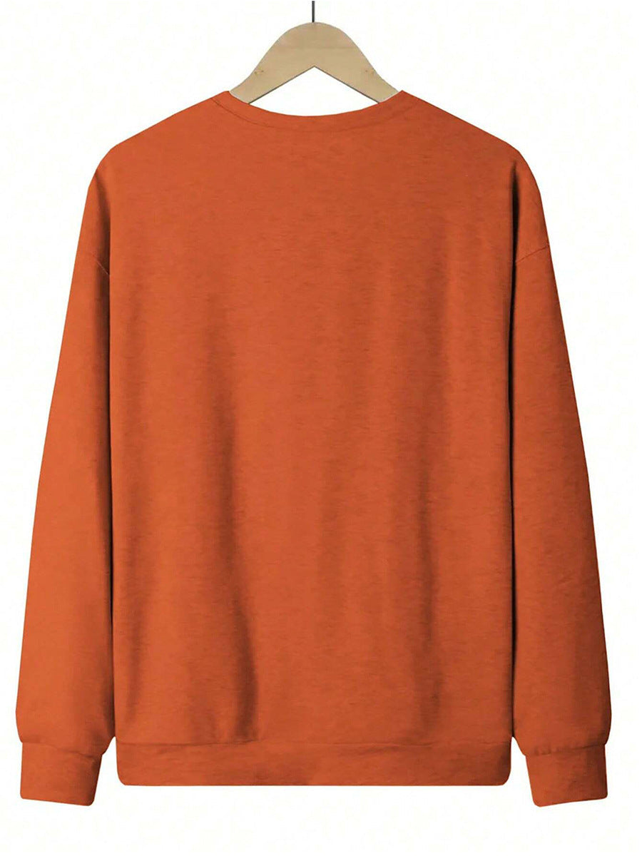 Cardydony Women's Mock Neck Oversized Sweatshirt – Ghost Print Cozy Fall Pullover