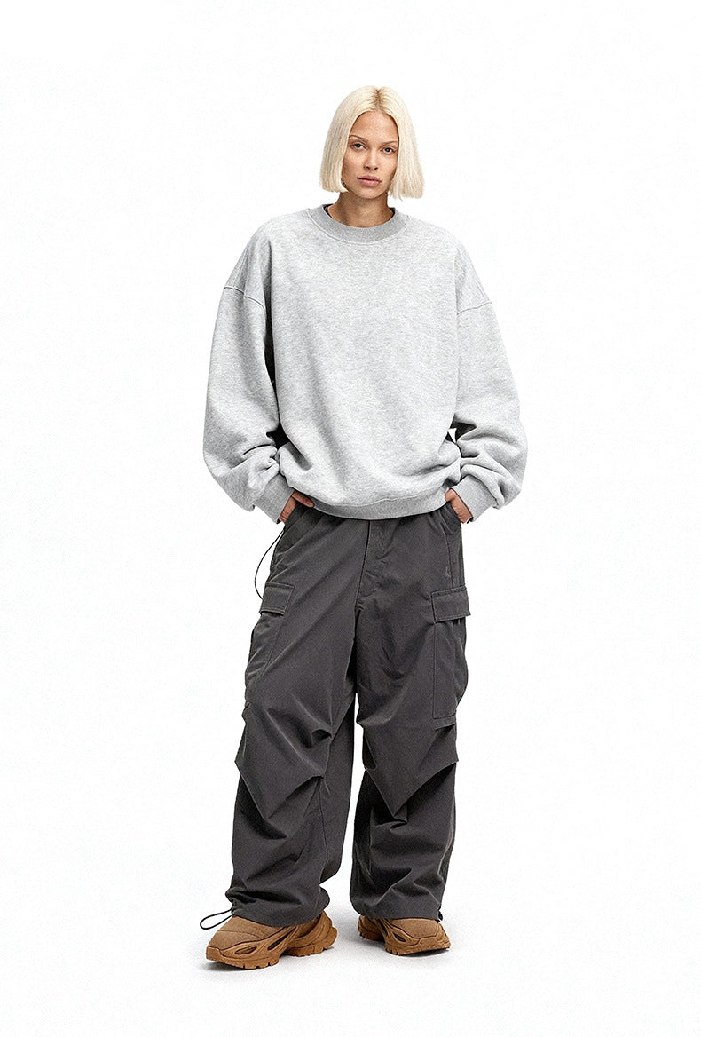 Cardydony Women's Women's Oversized Sweatshirt Fleece Lined - Drop Shoulder Crewneck Style