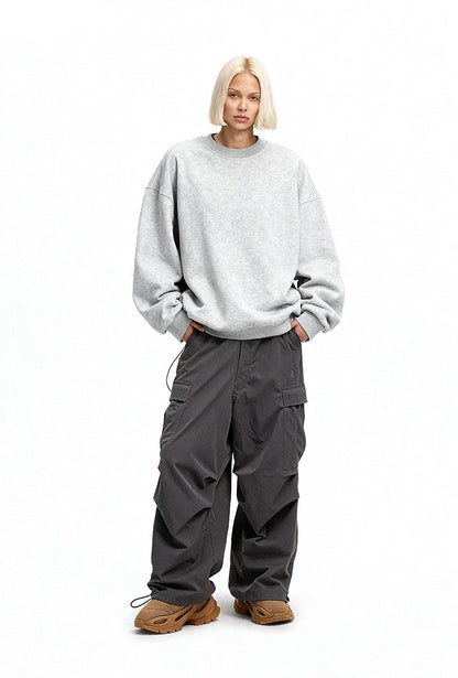 Cardydony Women's Women's Oversized Sweatshirt Fleece Lined - Drop Shoulder Crewneck Style