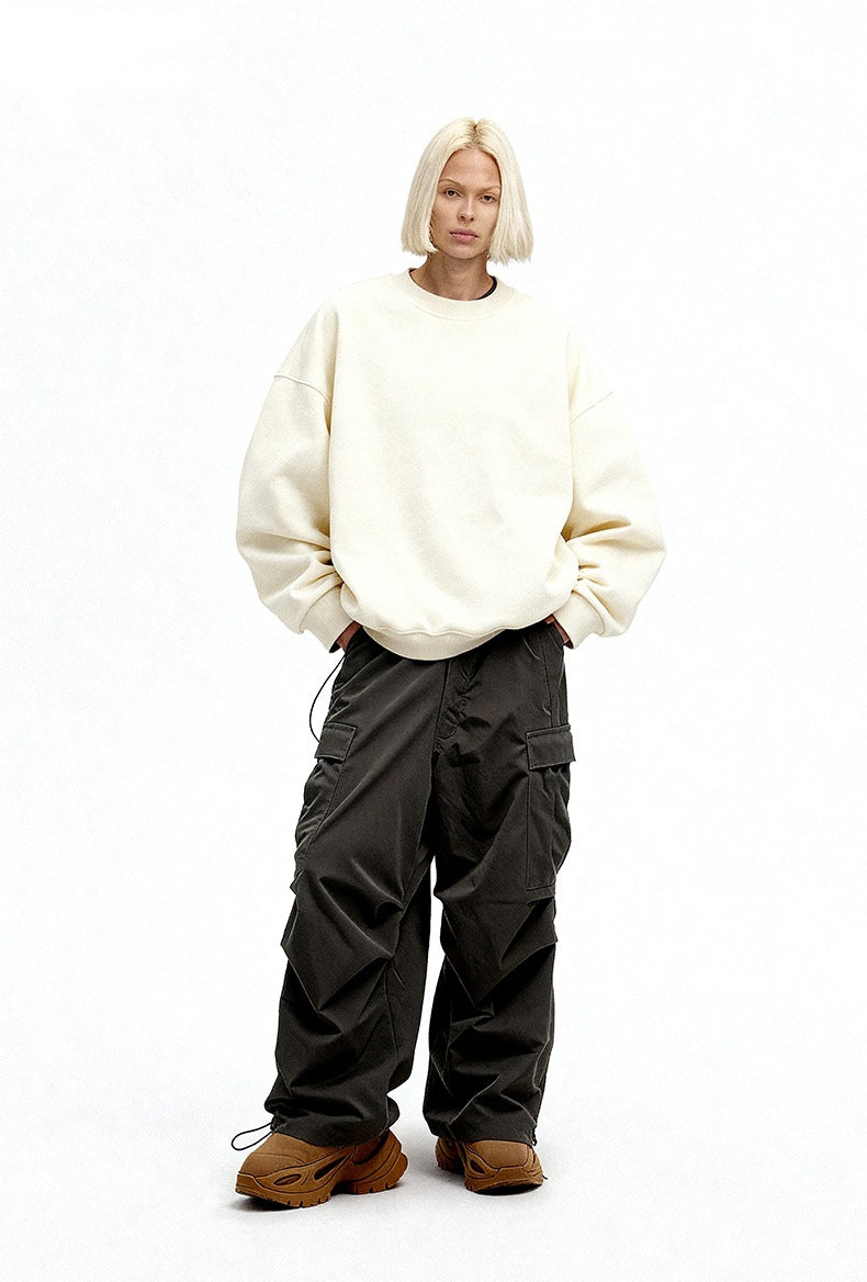 Cardydony Women's Women's Oversized Sweatshirt Fleece Lined - Drop Shoulder Crewneck Style