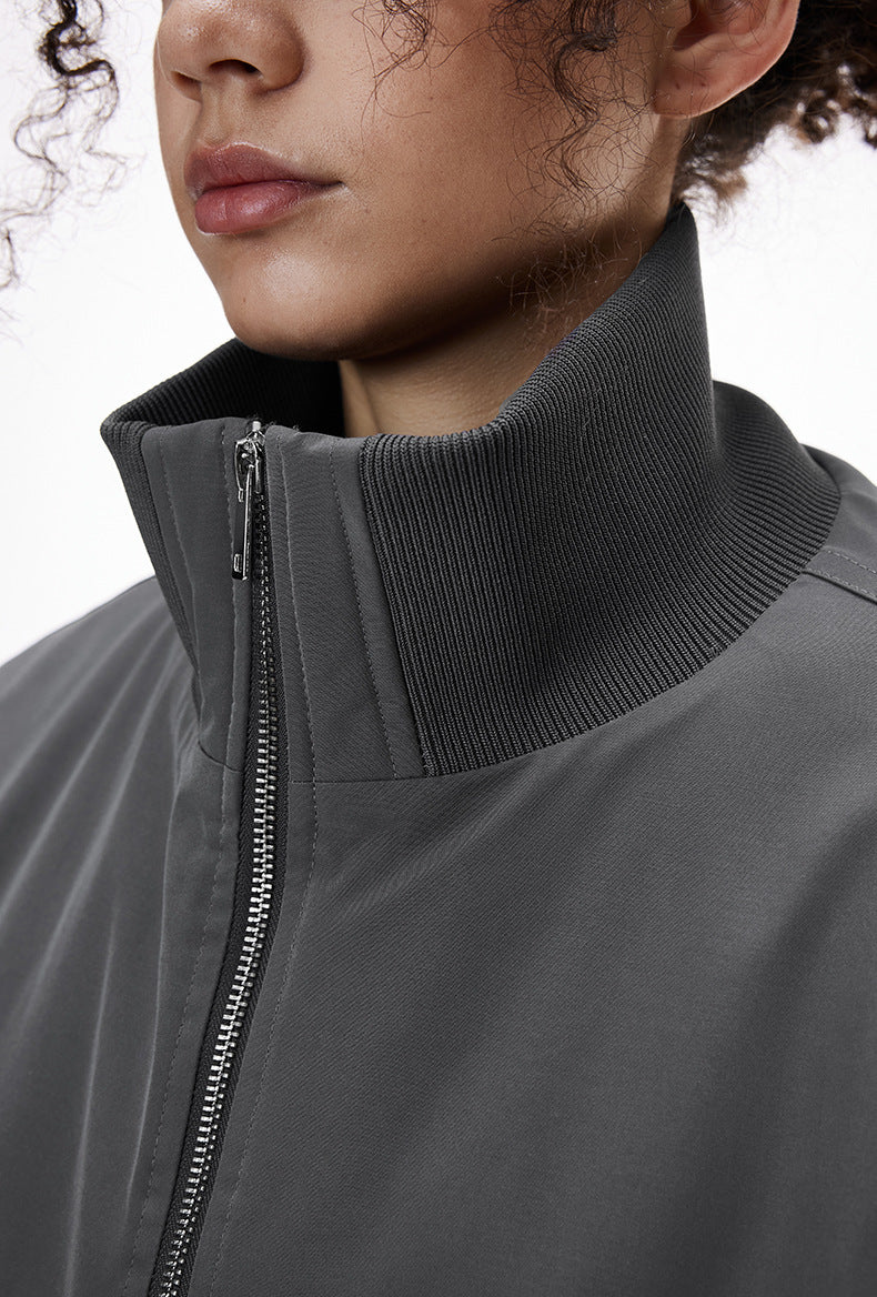 Cardydony Women's Bomber Jacket Women —  Stand-Collar Zip, Quilted Lining