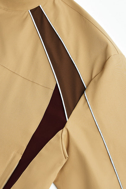 Cardydony Women's Tracksuit Racing Jacket Lines Zip Pockets Stand Collar — Womens Wide Leg Pants
