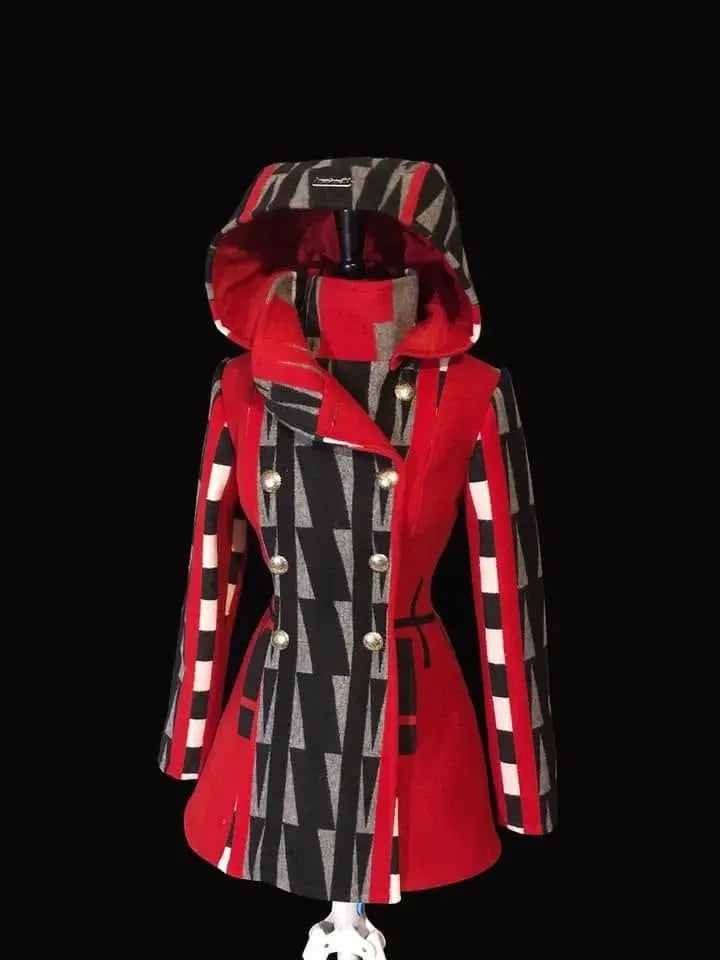 Cardydony Native soft warm Autumn and Winter wool blanket coat