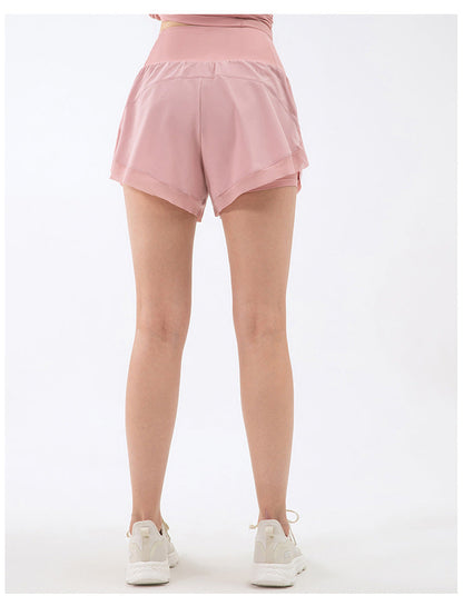 Cardydony Women's Athletic Shorts | High Waisted Yoga Shorts with Inner Liner