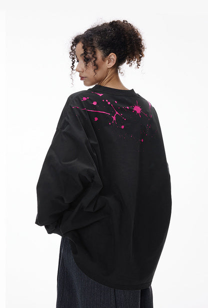 Cardydony Women's "NO More Ideas" Graphic Long Sleeve T-Shirt for Women - Oversized Streetwear Top
