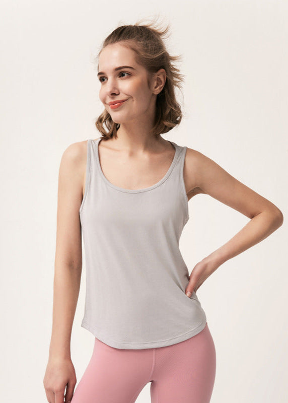 Cardydony Women's Athletic Tank Top – Racerback Yoga Top with Open Back & Modal Stretch