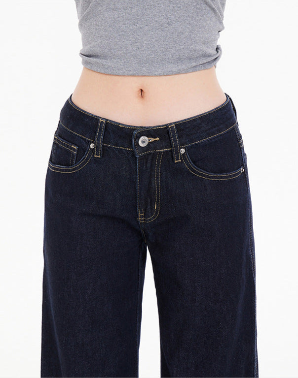 Cardydony Women's Y2K Low Rise Flared Jeans | Vintage Bootcut Denim Pants with Pockets for Women