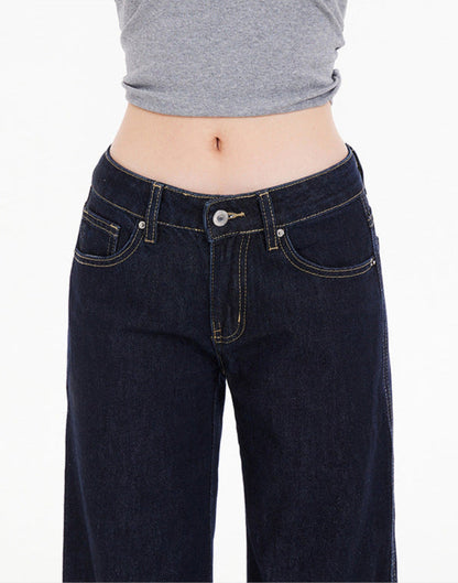 Cardydony Women's Y2K Low Rise Flared Jeans | Vintage Bootcut Denim Pants with Pockets for Women