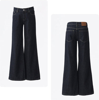 Cardydony Women's Y2K Low Rise Flared Jeans | Vintage Bootcut Denim Pants with Pockets for Women